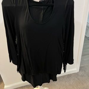 black long sleeve top